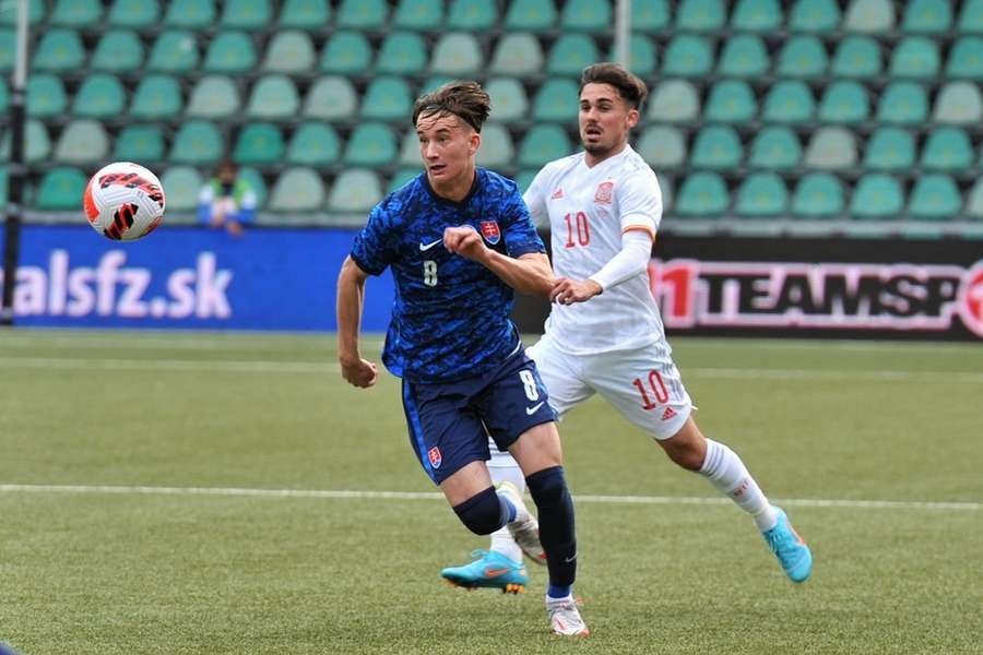 Svidersky in action for Slovakia U21