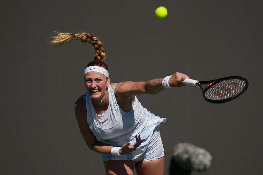 Petra Kvitová ve svém prvním utkání po mateřské pauze.