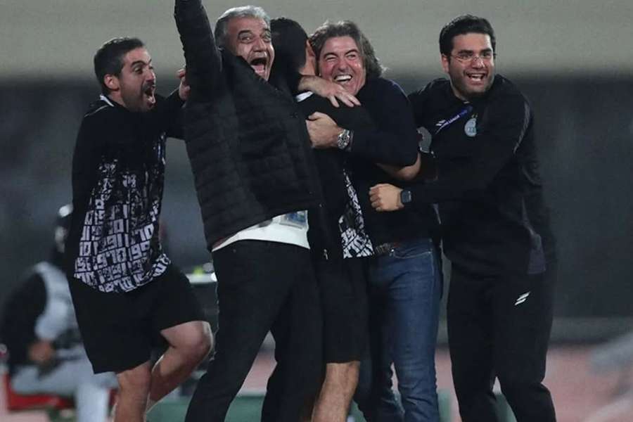 Ricardo Sá Pinto celebra o triunfo