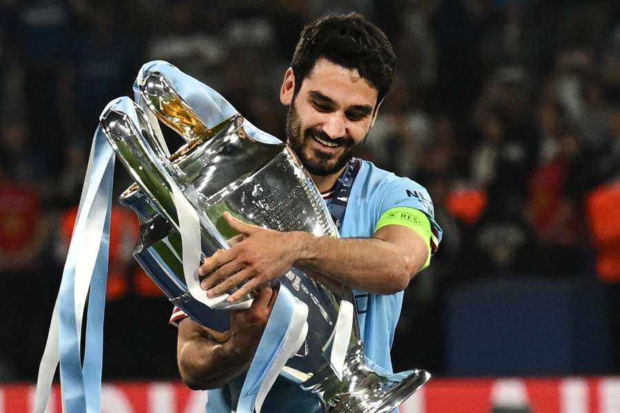 Ilkay Gundogan captained Man City to a treble of trophies this season