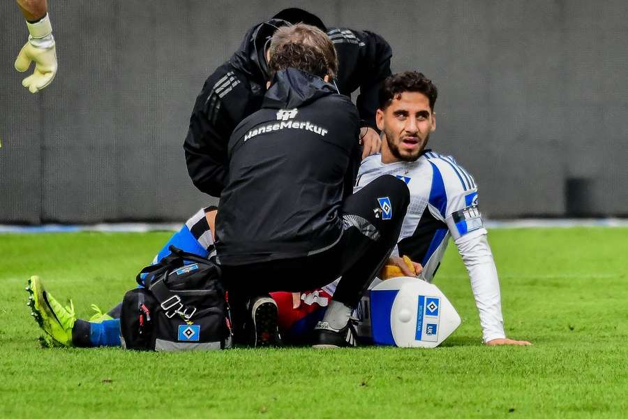 Ludovit Reis konnte das Spiel gegen Nürnberg nicht beenden.