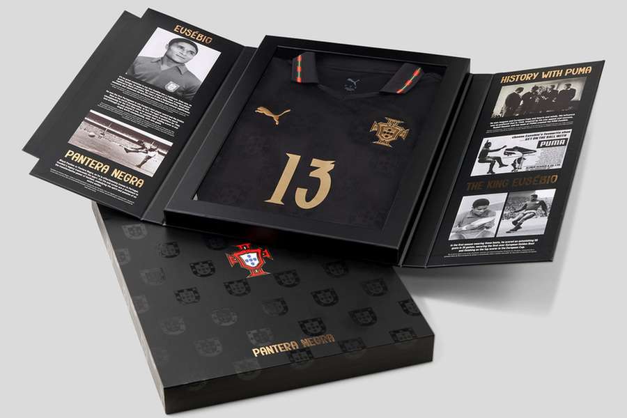 A camisola de homenagem a Eusébio A camisola de homenagem a Eusébio