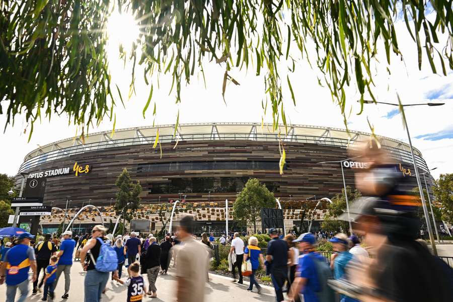 Optus Stadium, estádio que deveria receber o AC Milan-Como