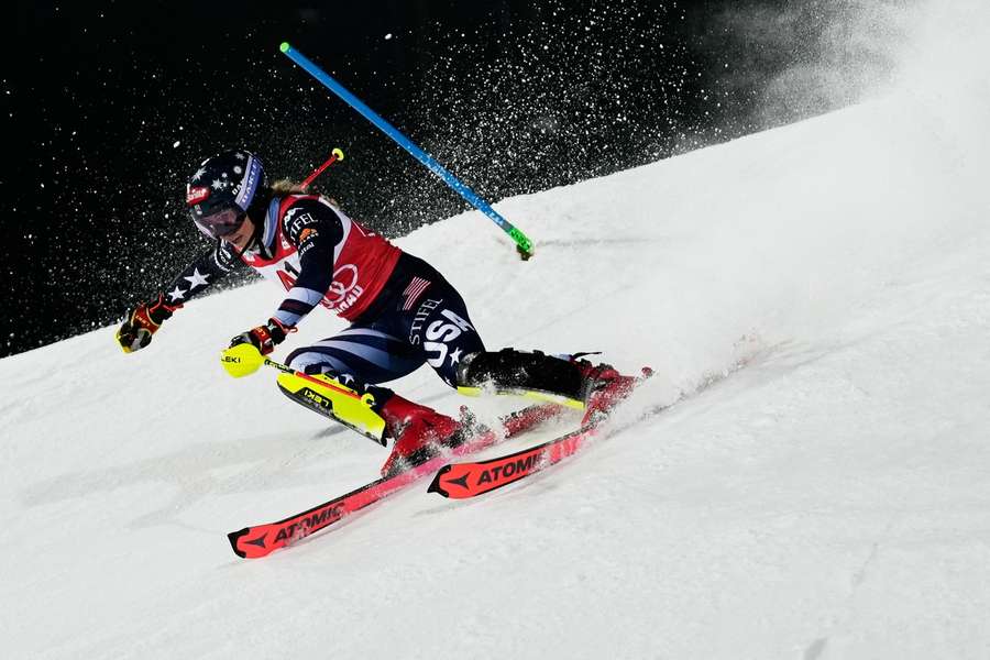 Shiffrin hofft nach der Führung im ersten Lauf auf den Sieg in Flachai