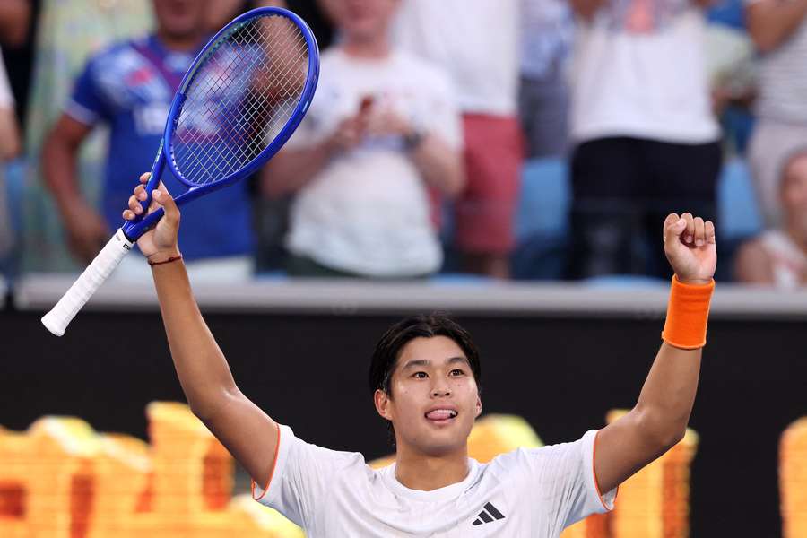 Leamar Tien, victorieux contre Medvedev. Leamar Tien, victorieux contre Medvedev.