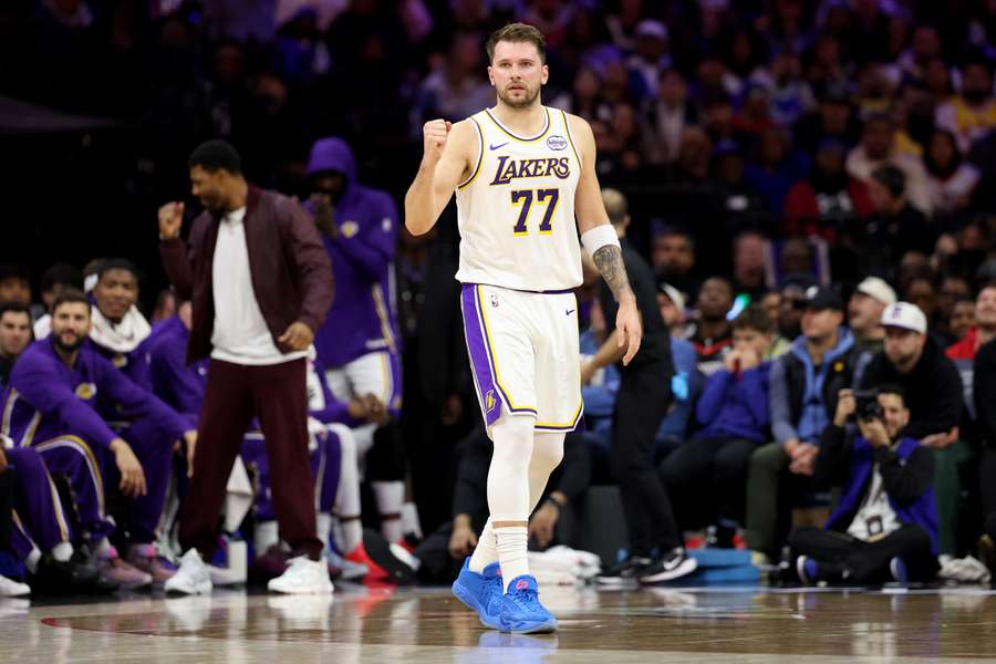 Luka Doncic played a key role in the Los Angeles Lakers pulling off a win in the NBA on Sunday.