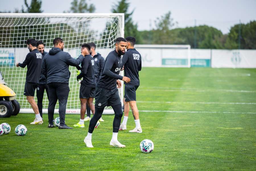 St. Juste no treino do Sporting