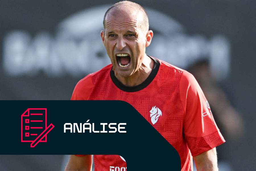 Massimiliano Allegri está de volta com força total ao AC Milan