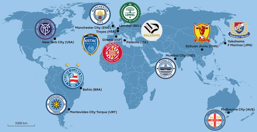 Which clubs belong to the City Football Group?