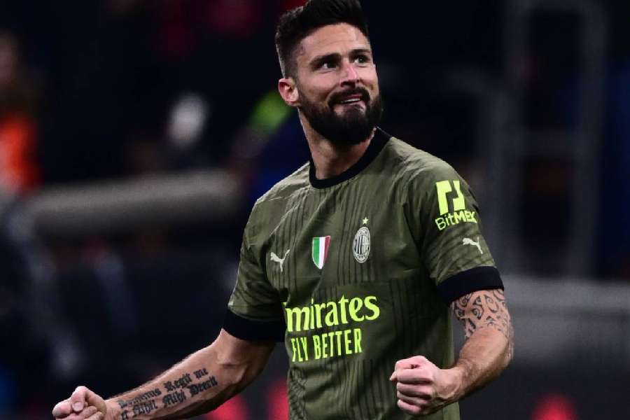 Giroud foi às redes, garantindo a vitória do Milan