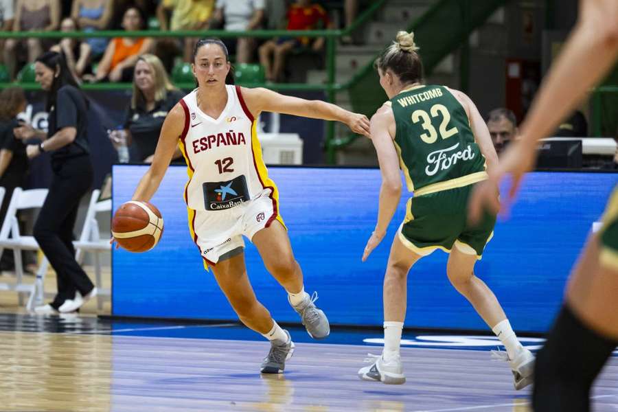 Maite Cazorla en el partido ante Australia