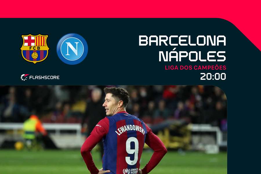 O Barça recebe o Nápoles para o encontro da segunda mão
