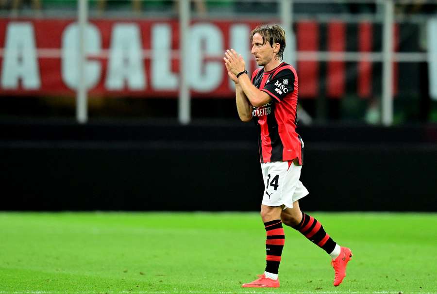 Luka Modric lascia il campo Luka Modric lascia il campo
