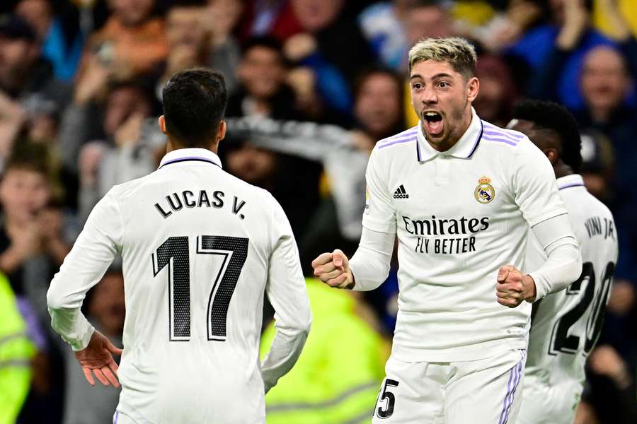 Valverde y Lucas Vázquez, dos de los goleadores del Real Madrid ante el Sevilla.