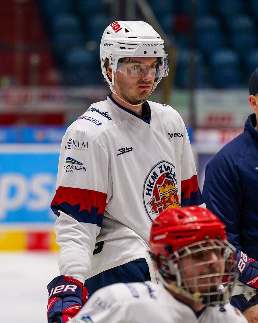 Laferrière na tréningu Zvolena.