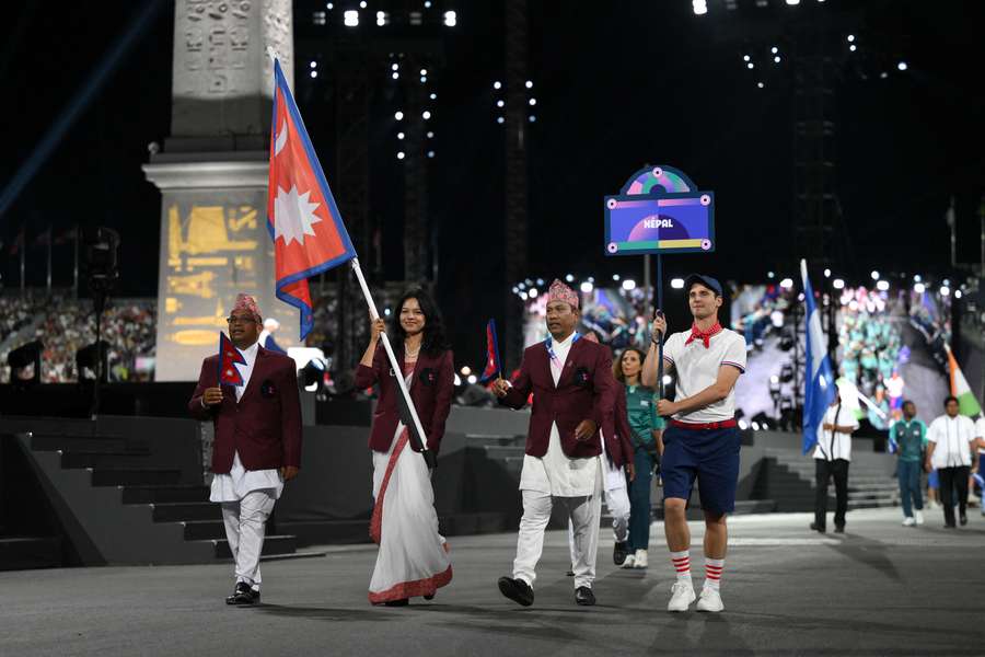 Palesha Goverdhan was Nepal's flagbearer at the Paris 2024 Paralympic Games opening ceremony