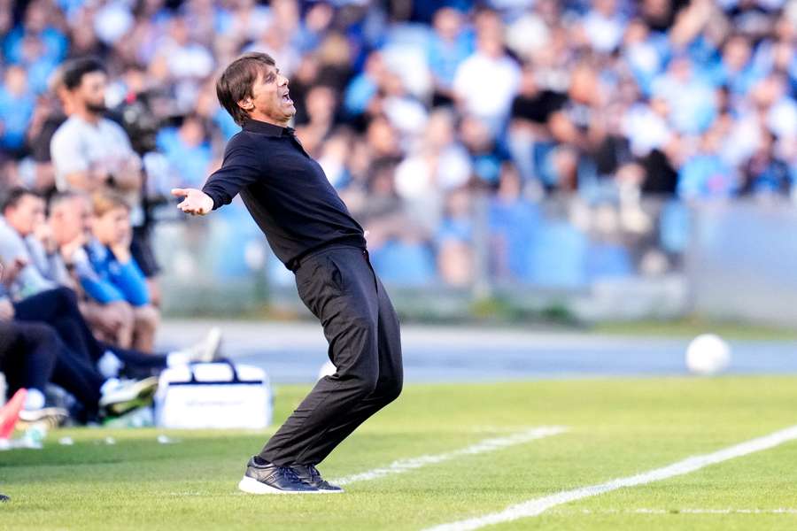 Antonio Conte durante Napoli-Atalanta