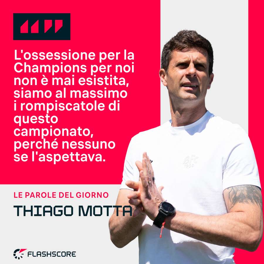 Le parole di Thiago Motta