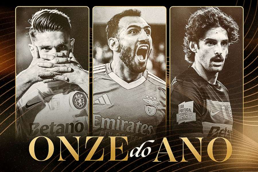 Gyökeres, Trincão e Pavlidis são os avançados no onze do ano da Liga