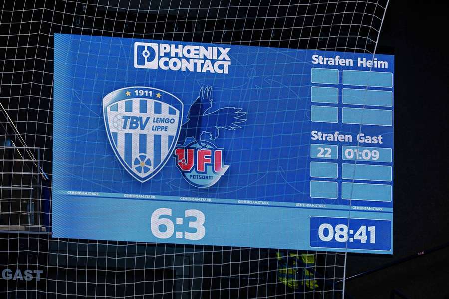 Die Partie zwischen Lemgo und Potsdam wurde beim Stand von 6:3 für die Gastgeber abgebrochen