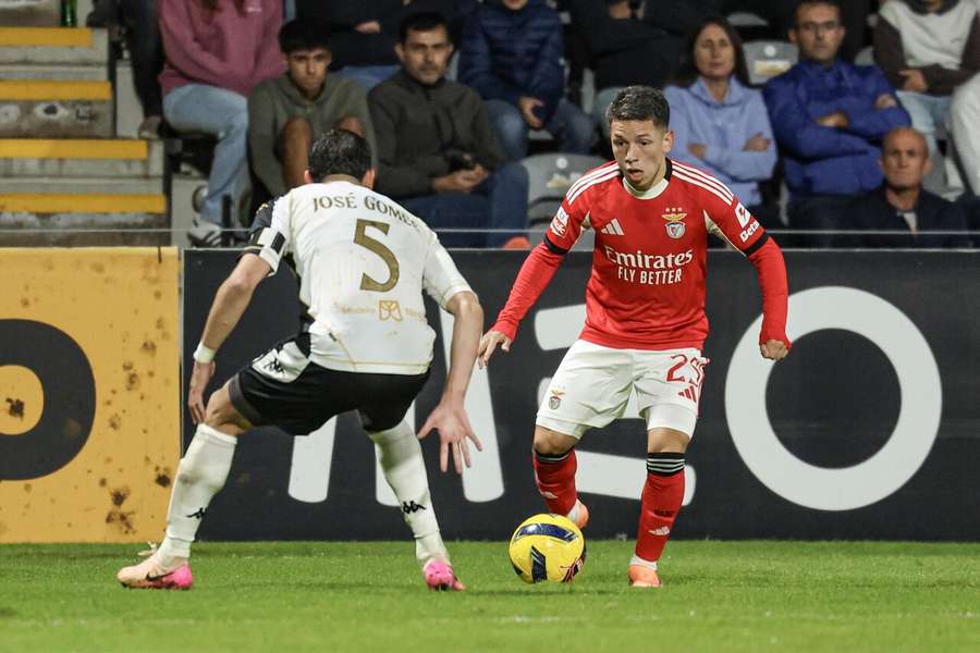 Prestianni ao serviço do Benfica