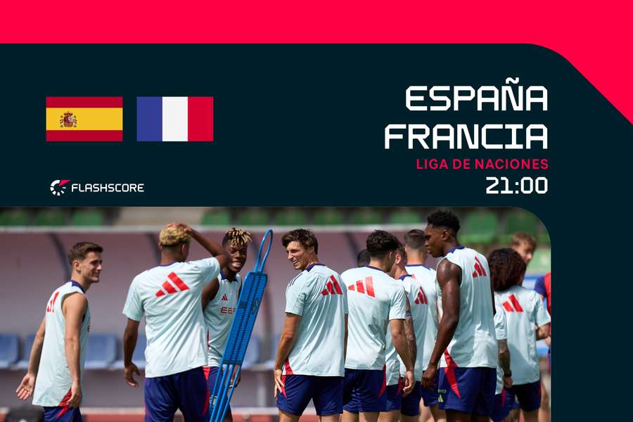 Los jugadores de España, en un entrenamiento.