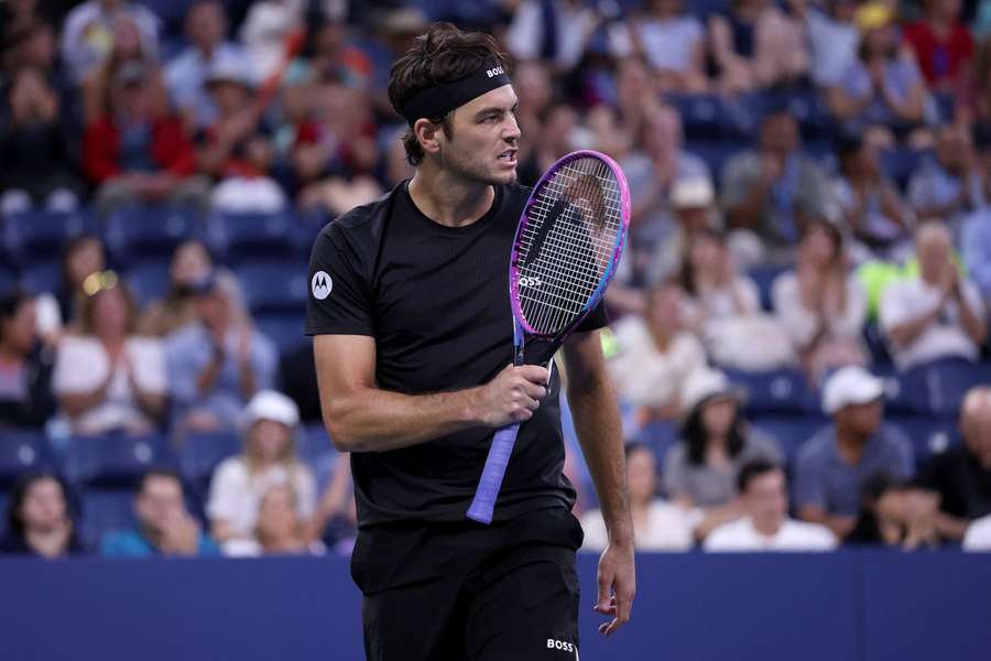 Taylor Fritz celebrates win over Tomas Machas at 2025 US Open Taylor Fritz celebrates win over Tomas Machas at 2025 US Open