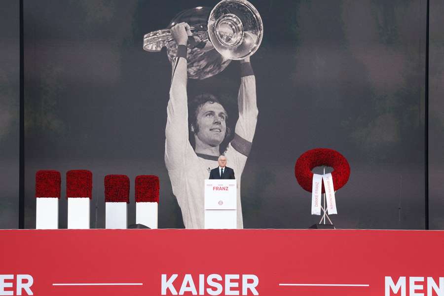 Franz Beckenbauer, omagiat pe Allianz Arena