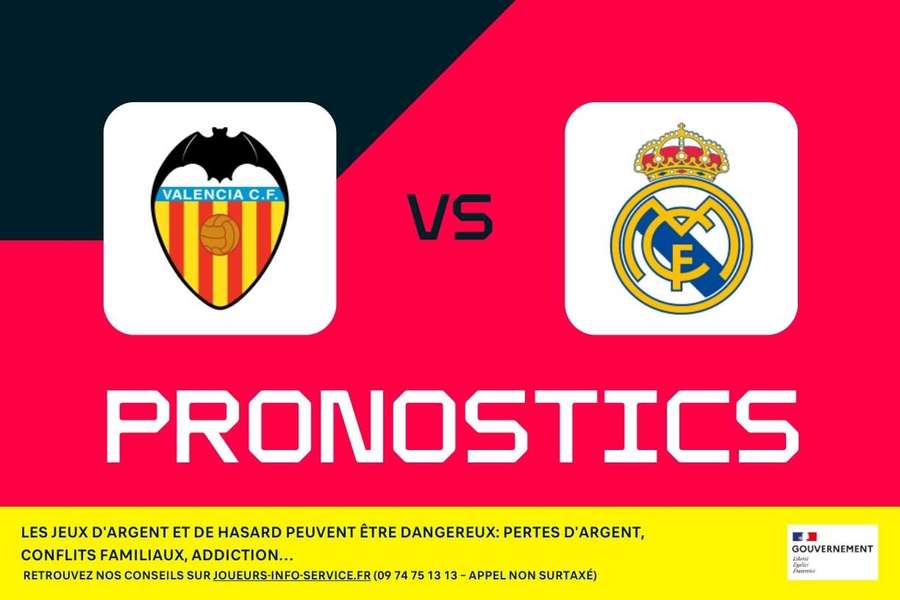 Valence - Real Madrid : pronostics, meilleurs paris et cotes (LaLiga)