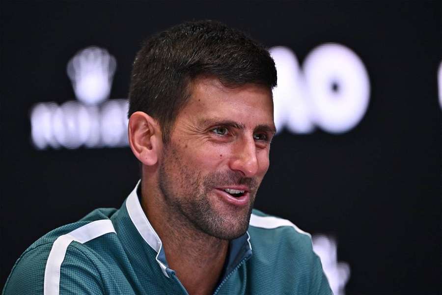 Djokovic en conférence de presse.