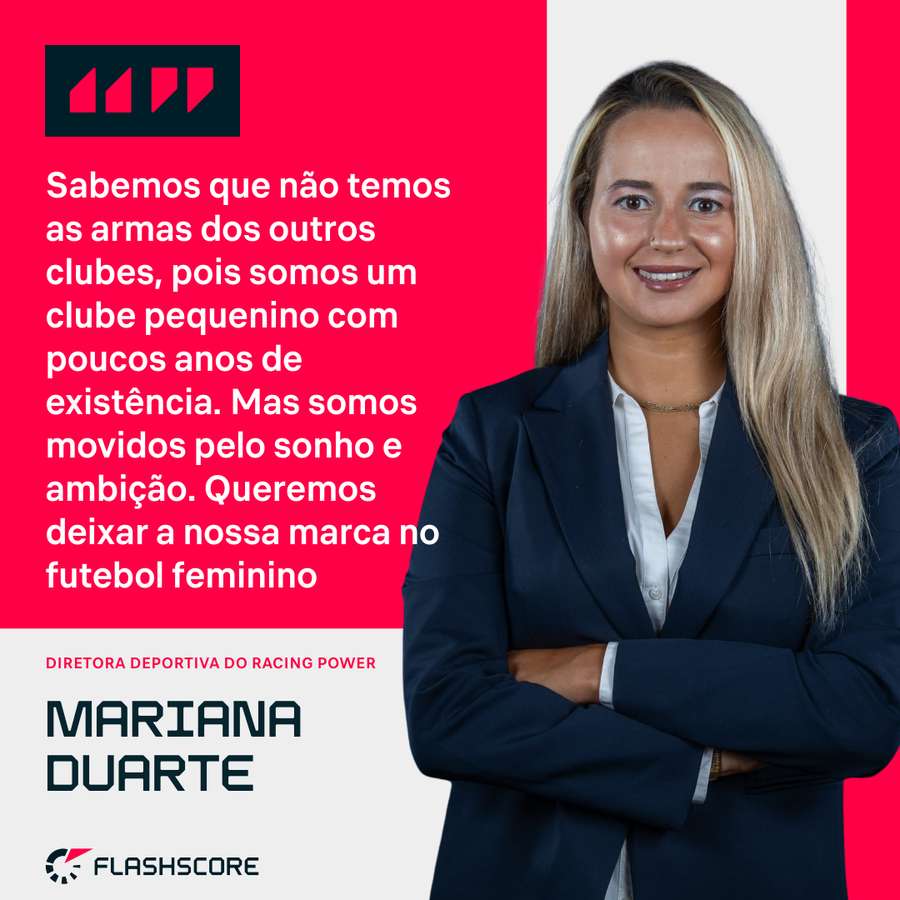 Mariana Duarte não esconde ambição do Racing Power