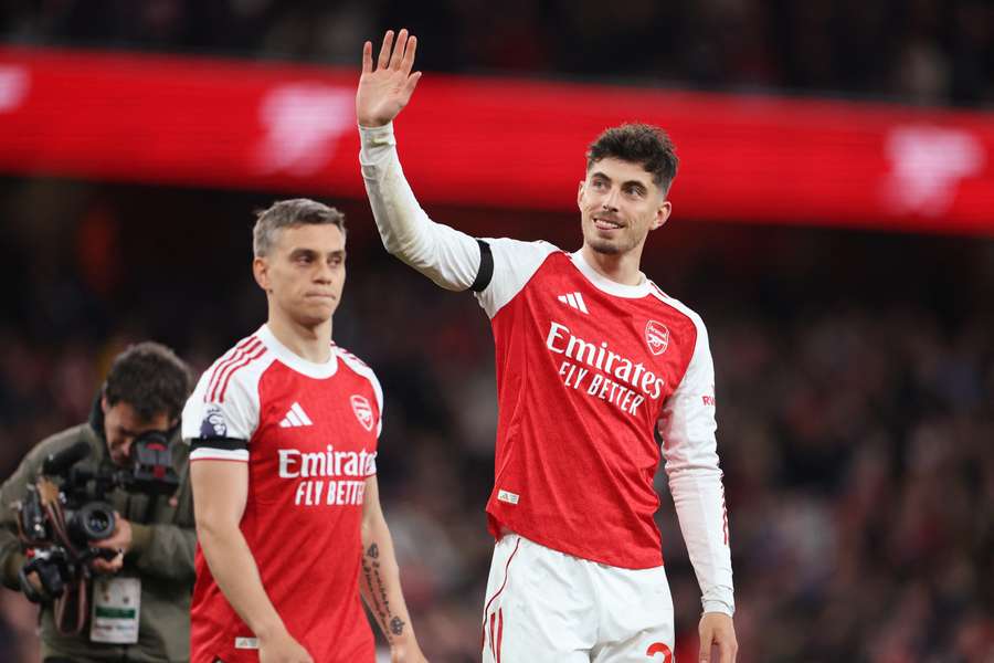 Kai Havertz in action for Arsenal
