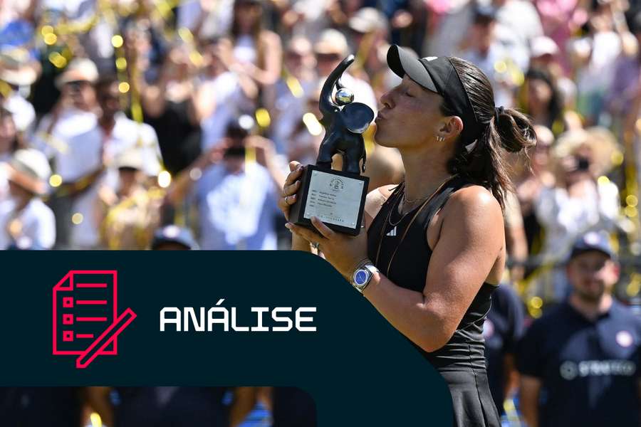 Pegula festeja a sua coroa em Bad Homburg