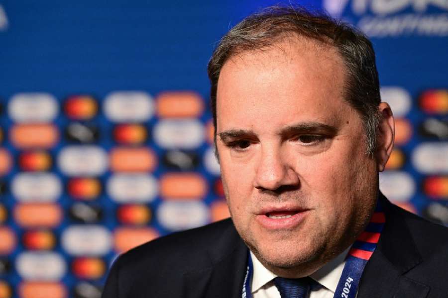 CONCACAF president Victor Montagliani arriving at 2024 Copa America draw