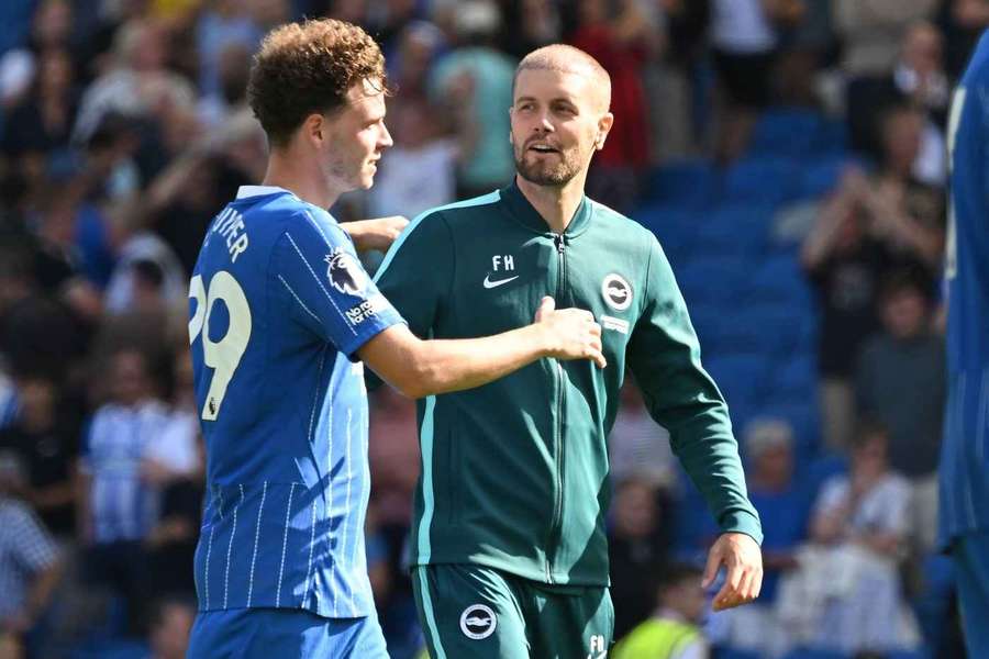 Brighton manager Faban Hurzeler. Brighton manager Faban Hurzeler.
