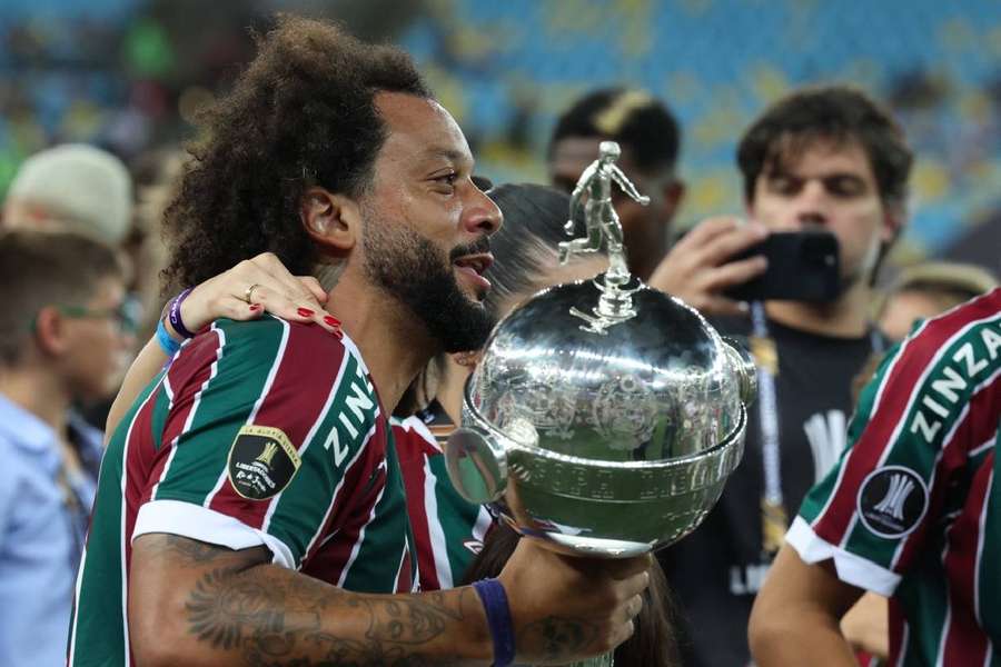Marcelo après le triomphe de Fluminense.