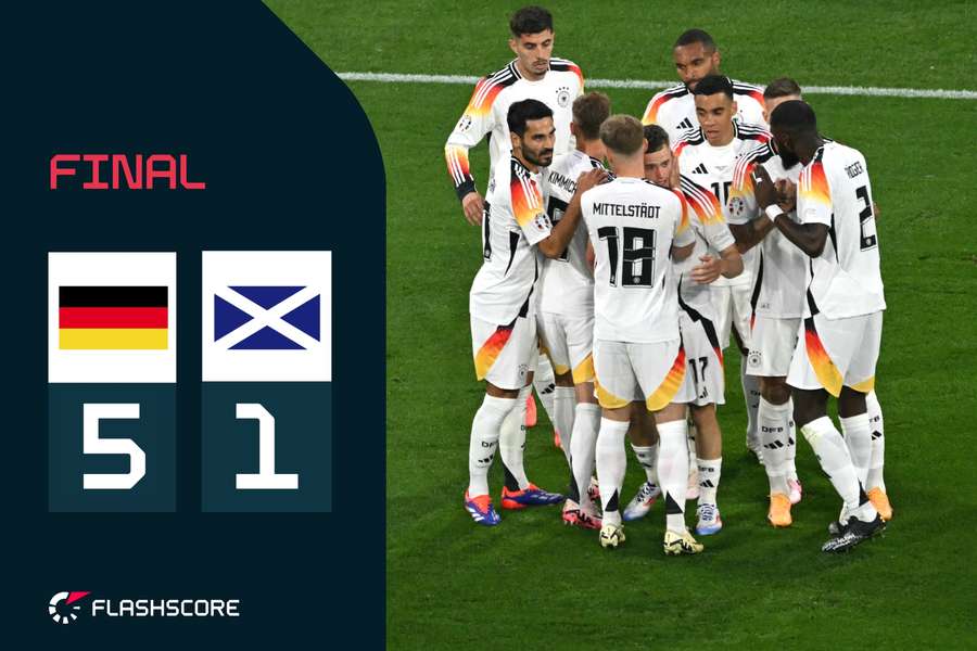 Alemania destrozó a Escocia