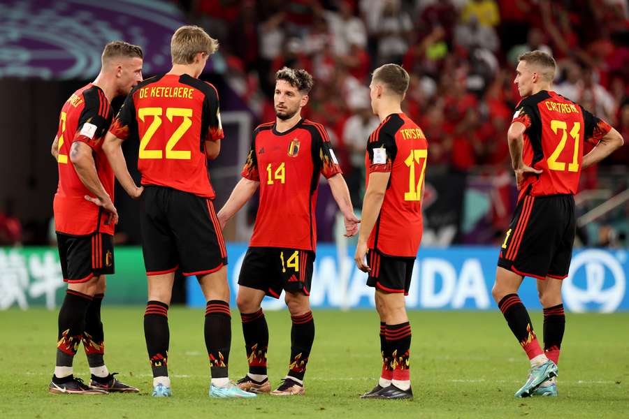 Belgium were comfortably beaten by Morocco