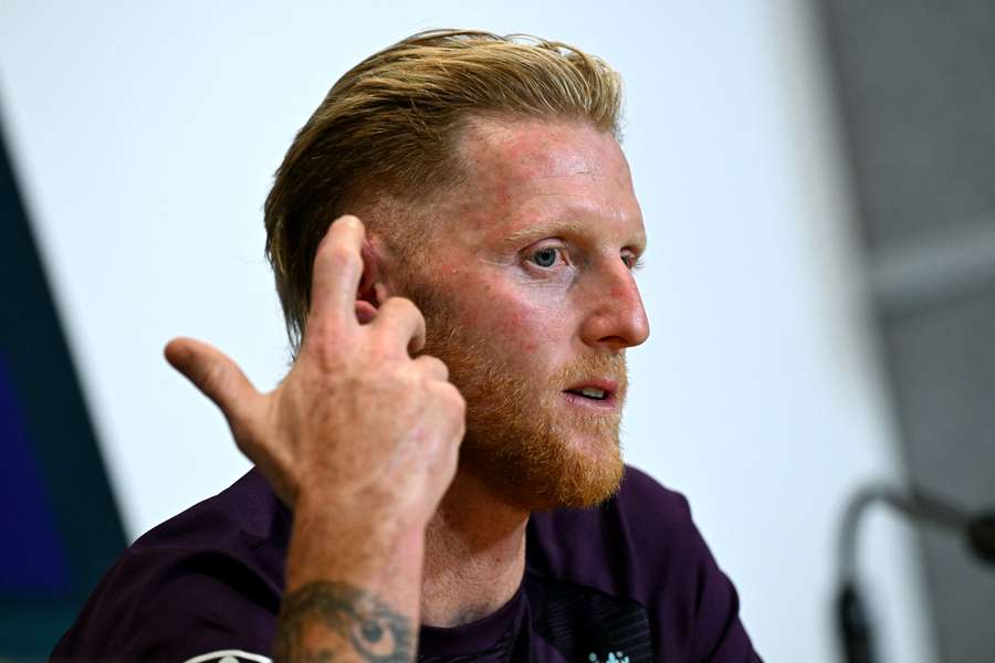 England captain Ben Stokes speaks at his post-game press conference on Sunday.