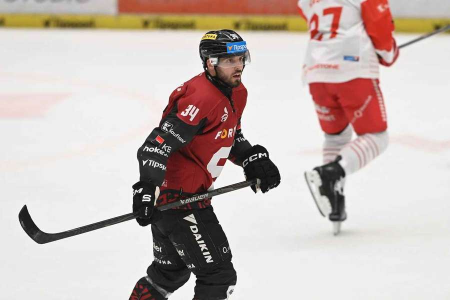 Michael Špaček pomohl Spartě gólem a asistencí k výhře v Olomouci.