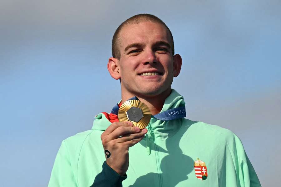 Kristof Rasovszky vainqueur du marathon de l'eau libre.