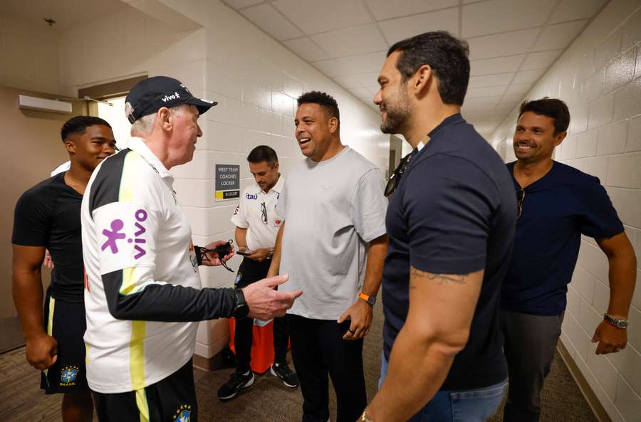 O encontro de Ronaldo com Ancelotti