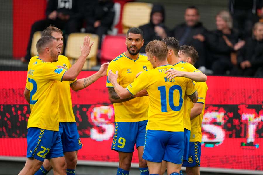 Brøndby kunne juble til sidst efter en spændende affære i Silkeborg.