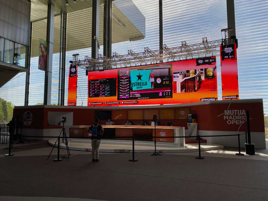 Escenario Twitch del Mutua Madrid Open