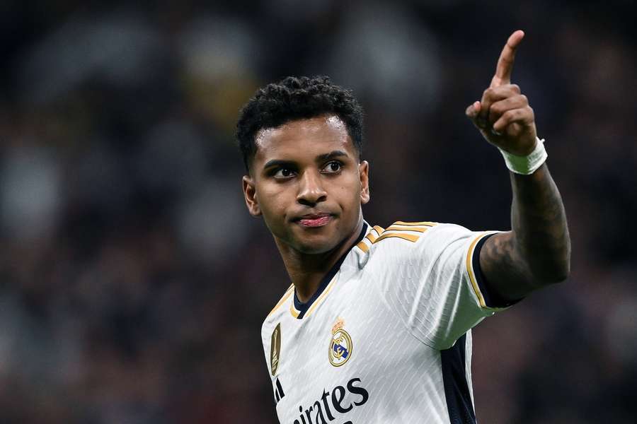 Rodrygo anotou um golaço para o Real Madrid no primeiro tempo