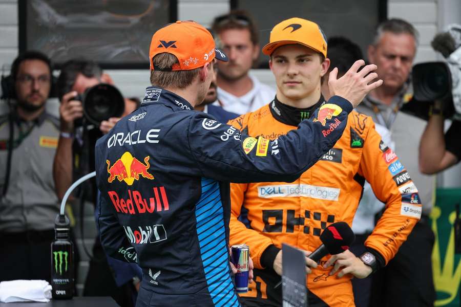 Max Verstappen werd overschaduwd door de McLaren-mannen