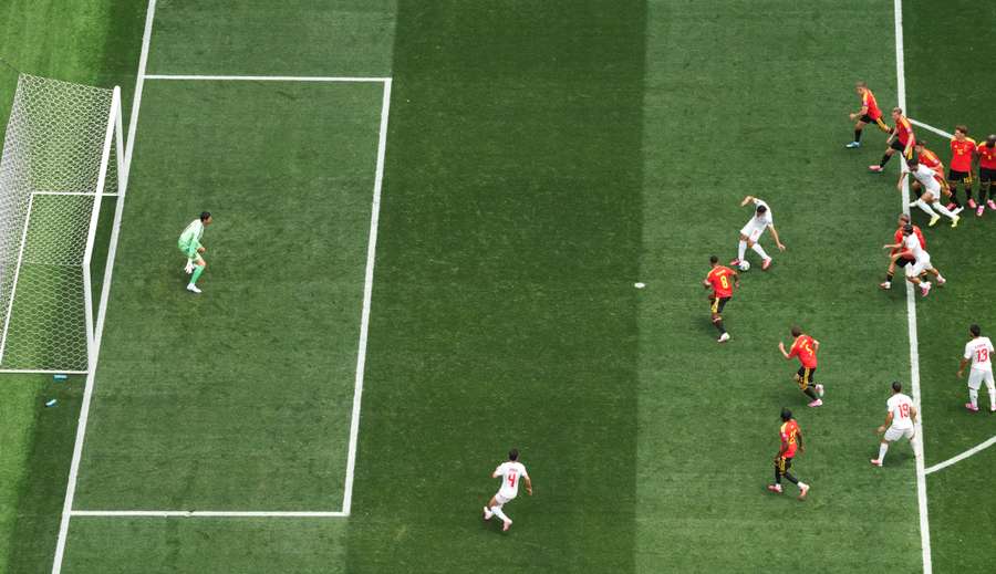 Iran's Mehdi Taremi scores a goal that was later disallowed for offside Iran's Mehdi Taremi scores a goal that was later disallowed for offside
