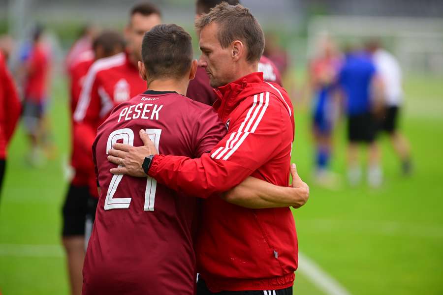 Jakub Pešek odehrál v přípravě proti Jihlavě poločas.