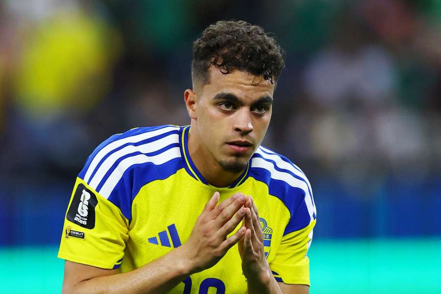 Sweden's Yasin Ayari refused to celebrate his first goal against heritage nation Tunisia. Sweden's Yasin Ayari refused to celebrate his first goal against heritage nation Tunisia.