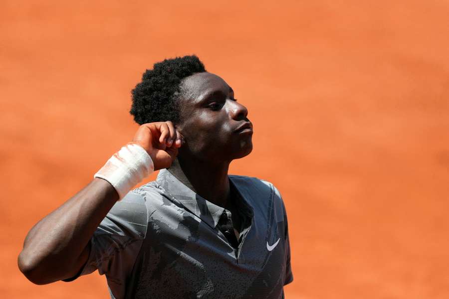 Kouame feiert seinen Sieg gegen Adolfo Vallejo bei den French Open